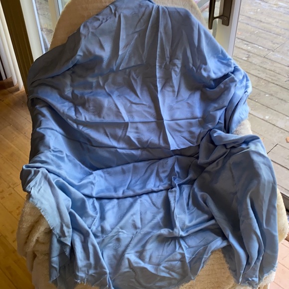 Cartier Wool Silk Extra Large Logo Shawl NeverUsed Made in Italy 🇮🇹
